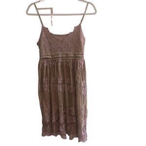 Sheer Floral‎ Lace Midi Slip Dress Size Medium